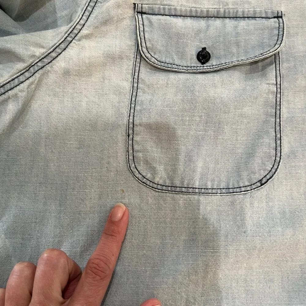 Levi’s Men’s Chambray Button Down Shirt Workwear‎ Anchor Cuff Buttons Size L